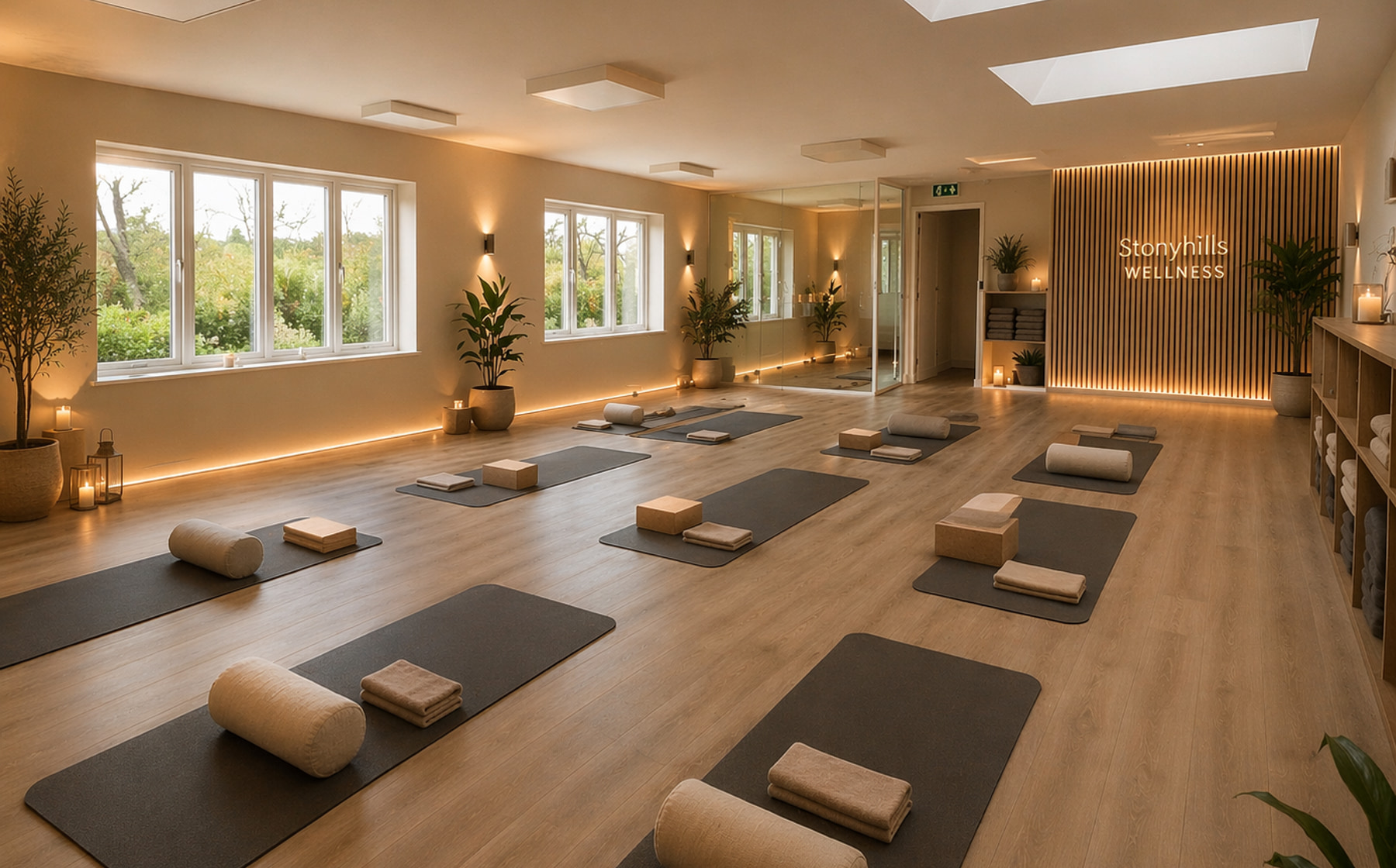 Pilates and yoga studio